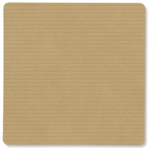 LIND DNA Square Recycled Leder Glasuntersetzer 10x10 cm, Corduroy Khaki