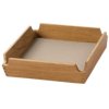 LIND DNA Square Mini Airy Bakke 18x18 cm, Nupo Clay Brown/Teak