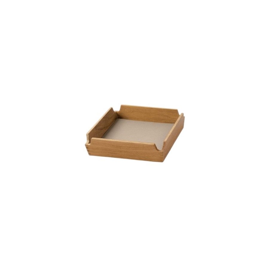 LIND DNA Square Mini Airy Bakke 18x18 cm, Nupo Clay Brown/Teak