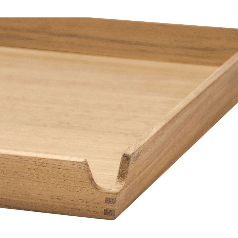 LIND DNA Square Slim Airy Tablett 36,6x14,6 cm, Nupo Clay Brown/Teak