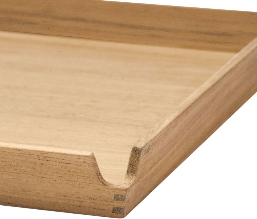 LIND DNA Square Slim Airy Tablett 36,6x14,6 cm, Nupo Clay Brown/Teak