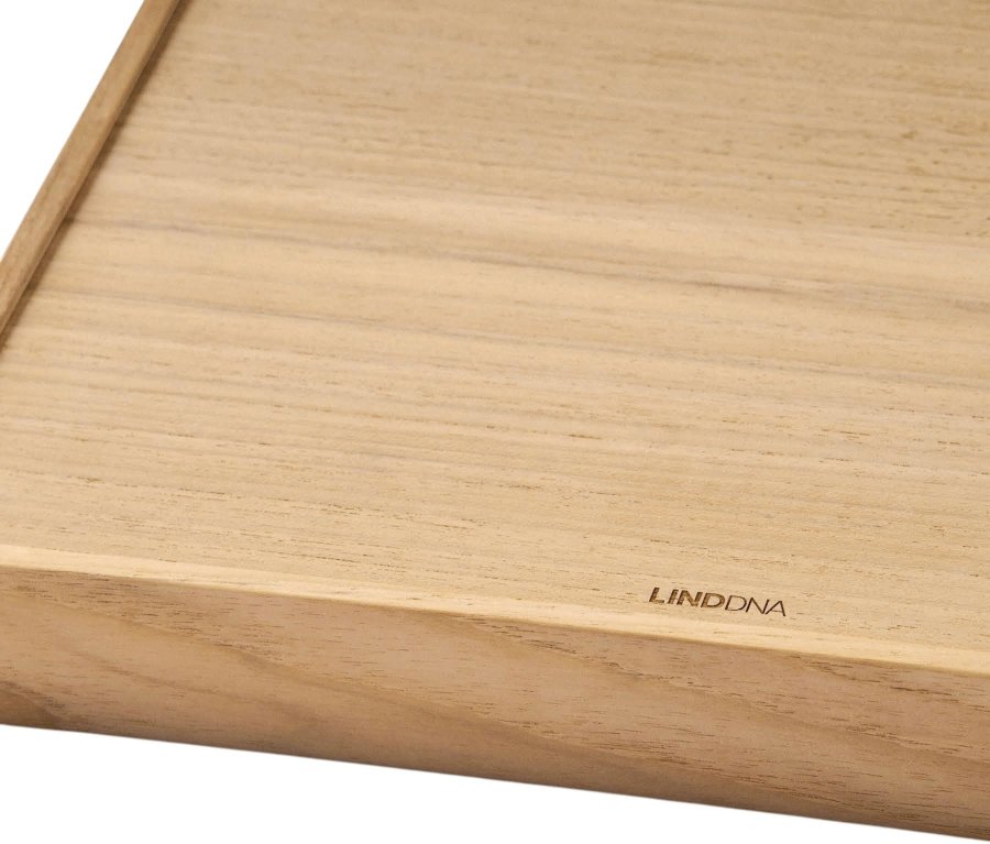 LIND DNA Square Slim Airy Tablett 36,6x14,6 cm, Nupo Clay Brown/Teak