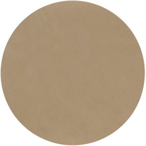 LIND DNA Circle Recycled L�der D�kkeserviet �38 cm, Nupo Nougat