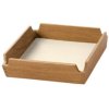 LIND DNA Square Mini Airy Bakke 18x18 cm, Nupo Vanilla/Teak