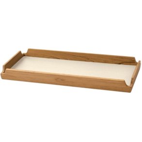 LIND DNA Square Slim Airy Bakke 36,6x14,6 cm, Nupo Vanilla/Teak