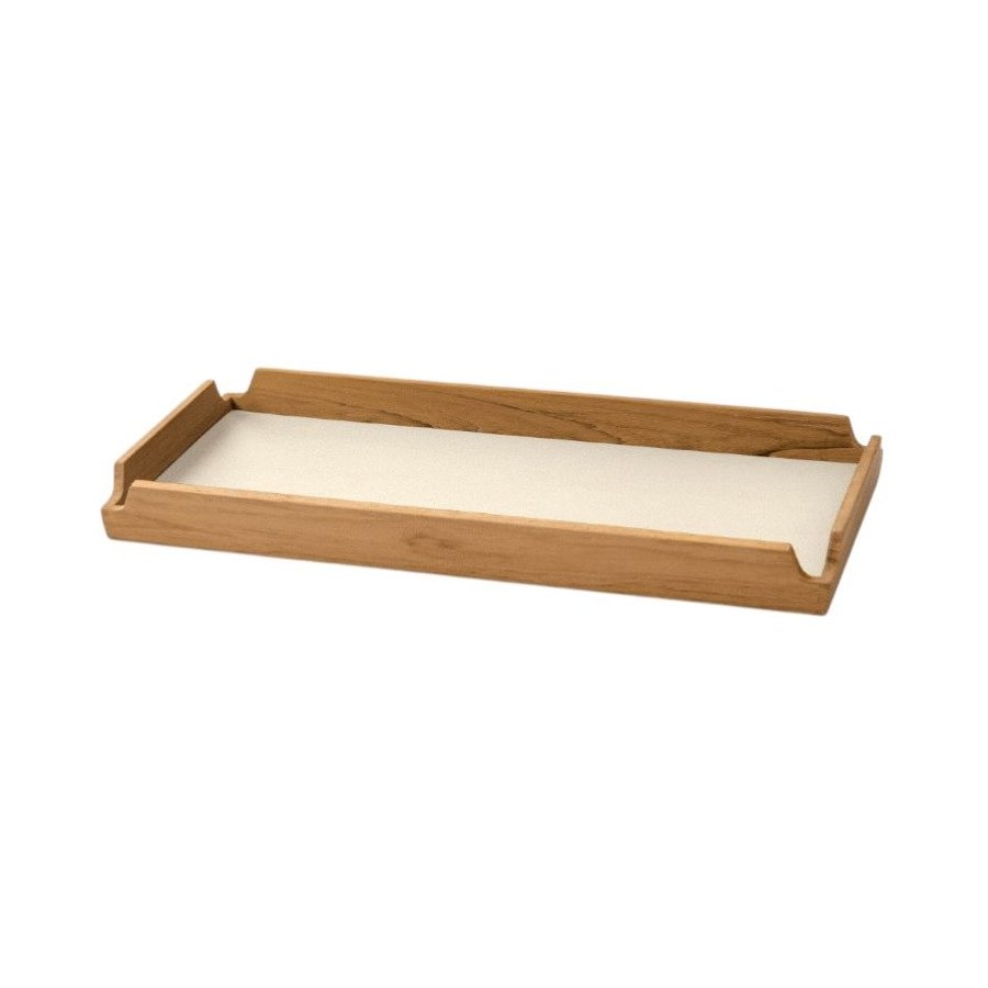 LIND DNA Square Slim Airy Bakke 36,6x14,6 cm, Nupo Vanilla/Teak