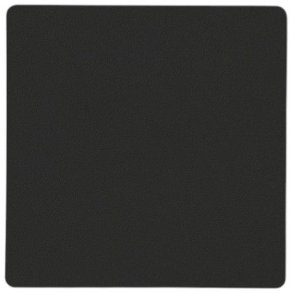 LIND DNA Square Recycled Leder Glasuntersetzer 10x10 cm, Nupo Schwarze Tinte