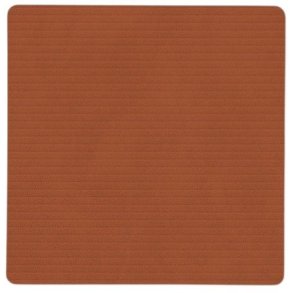 LIND DNA Square Recycled Leder Glasuntersetzer 10x10 cm, Corduroy Rust