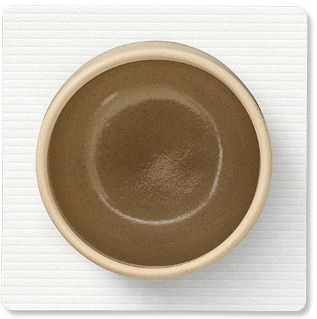 LIND DNA Square Recycled Leder Glasuntersetzer 10x10 cm, Corduroy Pure White