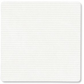LIND DNA Square Recycled Leder Glasuntersetzer 10x10 cm, Corduroy Pure White