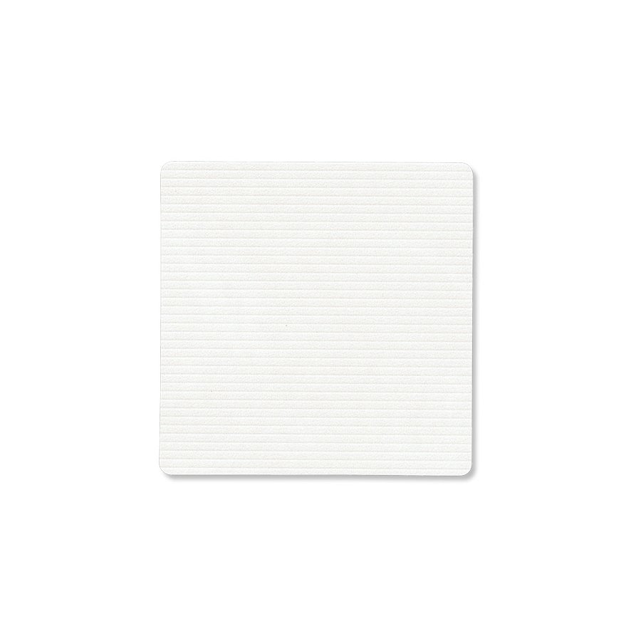 LIND DNA Square Recycled Leder Glasuntersetzer 10x10 cm, Corduroy Pure White
