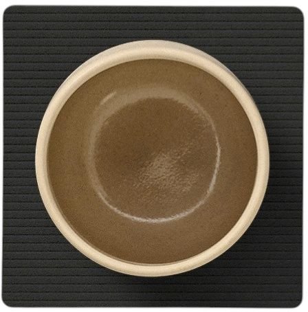 LIND DNA Square Recycled Leder Glasuntersetzer 10x10 cm, Corduroy Black Ink