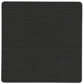 LIND DNA Square Recycled Leder Glasuntersetzer 10x10 cm, Corduroy Black Ink