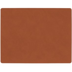 LIND DNA Square Recycled L�der D�kkeserviet 35x45 cm, Corduroy Rust