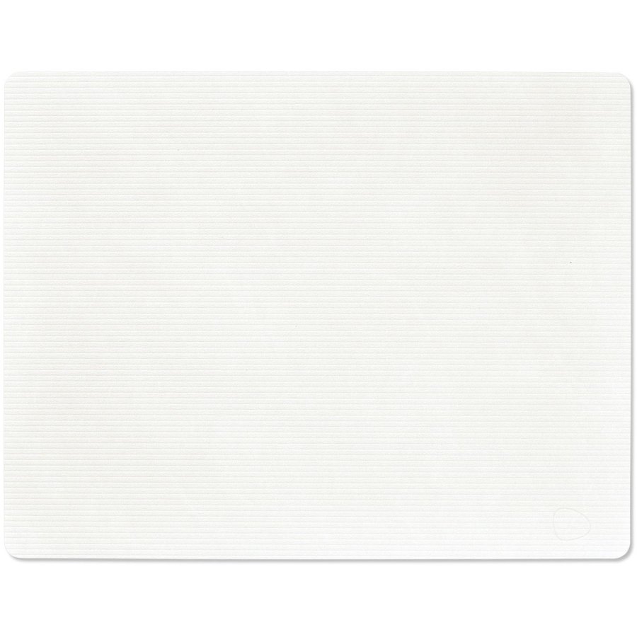 LIND DNA Square Recycled L�der D�kkeserviet 35x45 cm, Corduroy Pure White
