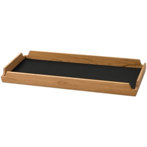 LIND DNA Square Slim Airy Bakke 36,6x14,6 cm, Nupo Black Ink/Teak