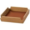 LIND DNA Square Mini Airy Bakke 18x18 cm, Nupo Rust/Teak