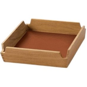 LIND DNA Square Mini Airy Bakke 18x18 cm, Nupo Rust/Teak