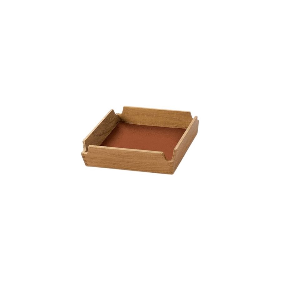 LIND DNA Square Mini Airy Bakke 18x18 cm, Nupo Rust/Teak