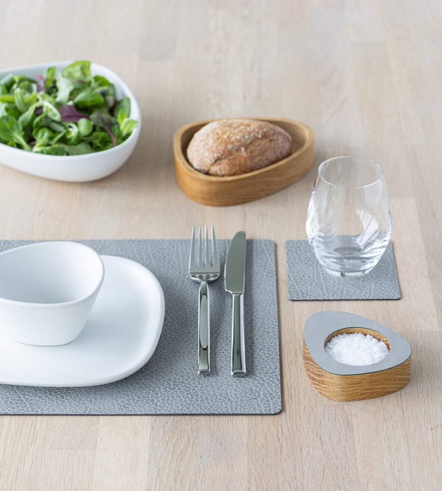Lind DNA Square Tischset M, Hippo Schwarz-Anthrazit
