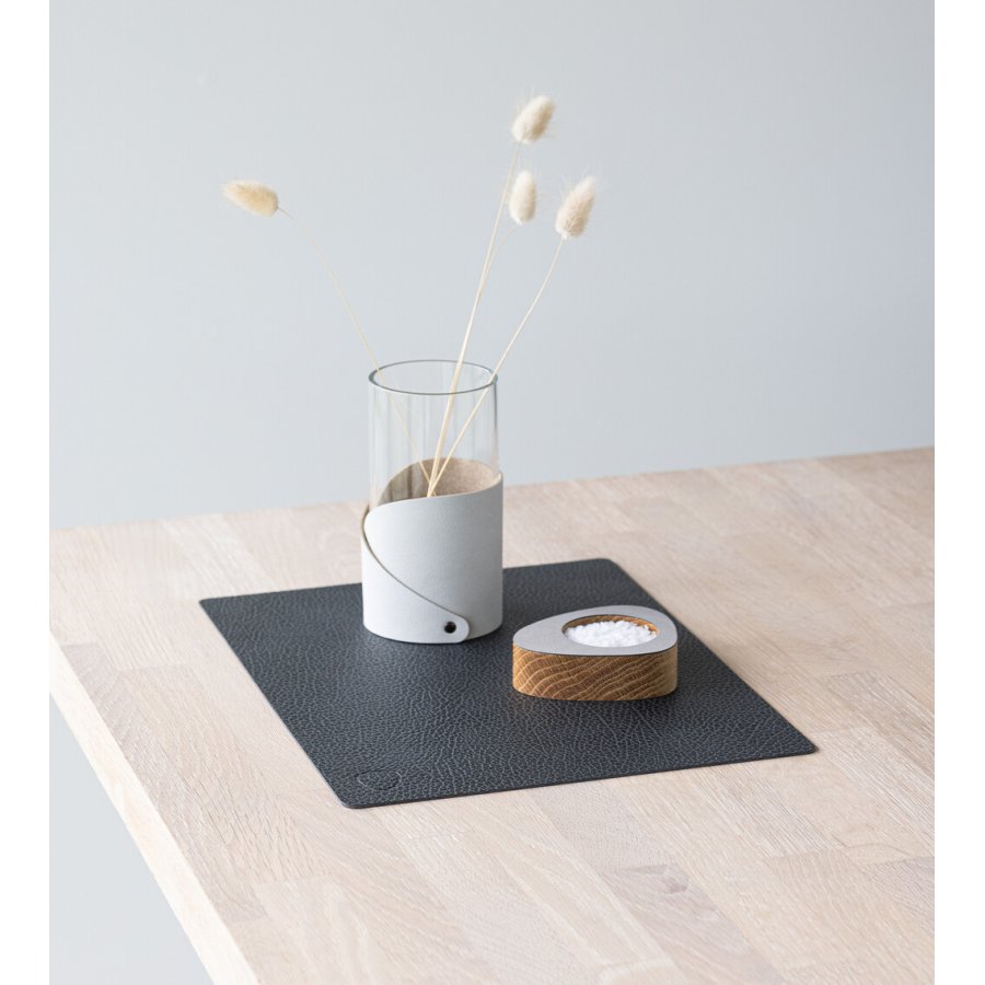 Lind DNA Square Tischset M, Hippo Schwarz-Anthrazit