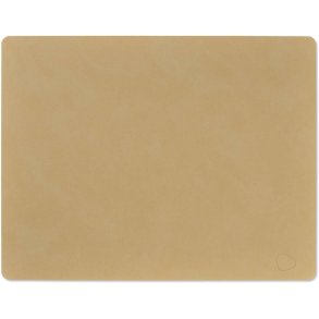 LIND DNA Square Recycled Læder Dækkeserviet 35x45 cm, Nupo Khaki