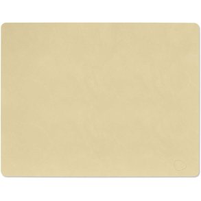 LIND DNA Square Recycled Læder Dækkeserviet 35x45 cm, Nupo Lemon Sorbet