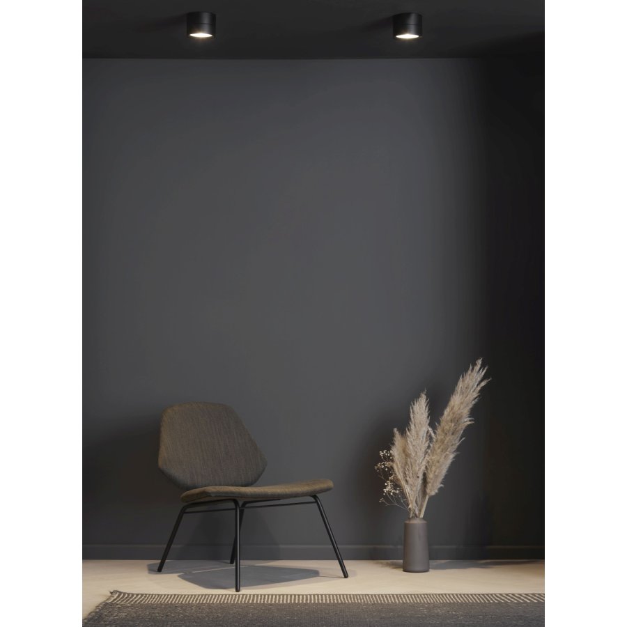 LOOM Design Ray Loft/V�gspot LED �9,3 cm, Sort