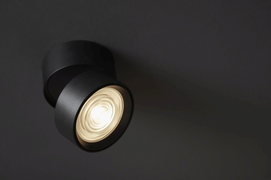LOOM Design Ray Loft/V�gspot LED �9,3 cm, Sort