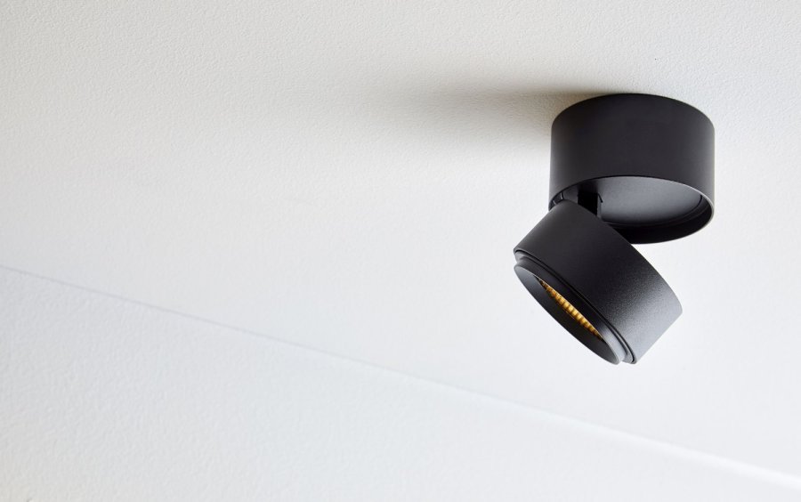 LOOM Design Ray Loft/V�gspot LED �9,3 cm, Sort
