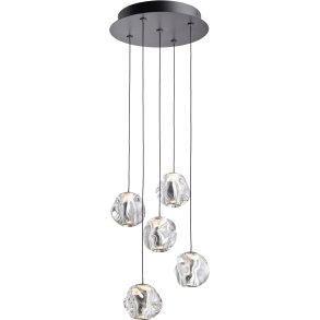LOOM Design Ice Ball 5-Spot Pendel LED �10,5 cm, Transparent
