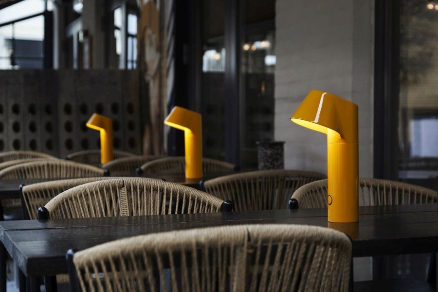 LOOM Design Willow Tr�dl�s Bordlampe LED H30 cm, Desert Yellow