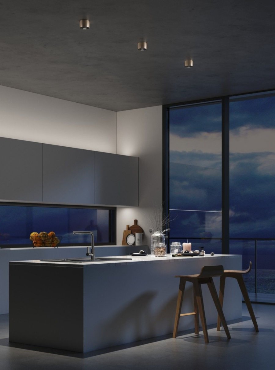 LOOM Design Air Ceiling Loftlampe LED �10,2 cm, Soft Ivory