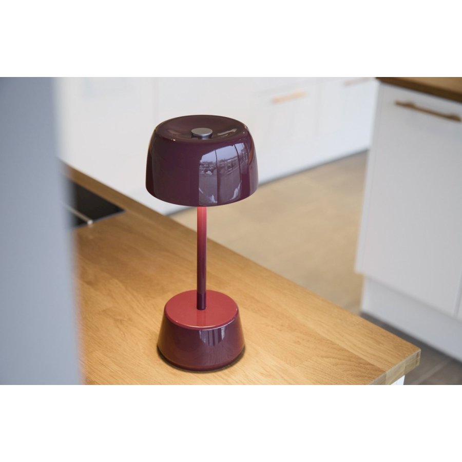 LOOM Design Dexter Bordlampe LED H30 cm, Dark Cherry