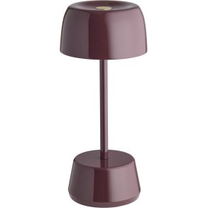 LOOM Design Dexter Bordlampe LED H30 cm, Dark Cherry
