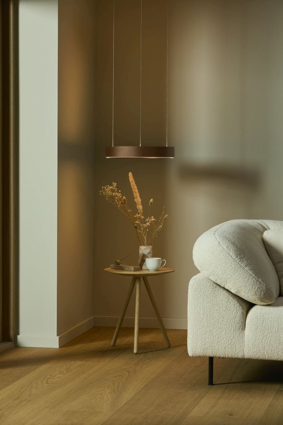 LOOM Design Velora Pendel LED �40 cm, Caramel Brown