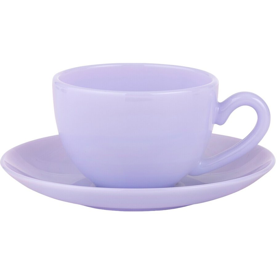 Lucie Kaas MILK Tasse mit Untertasse 20 cl, Lavendel