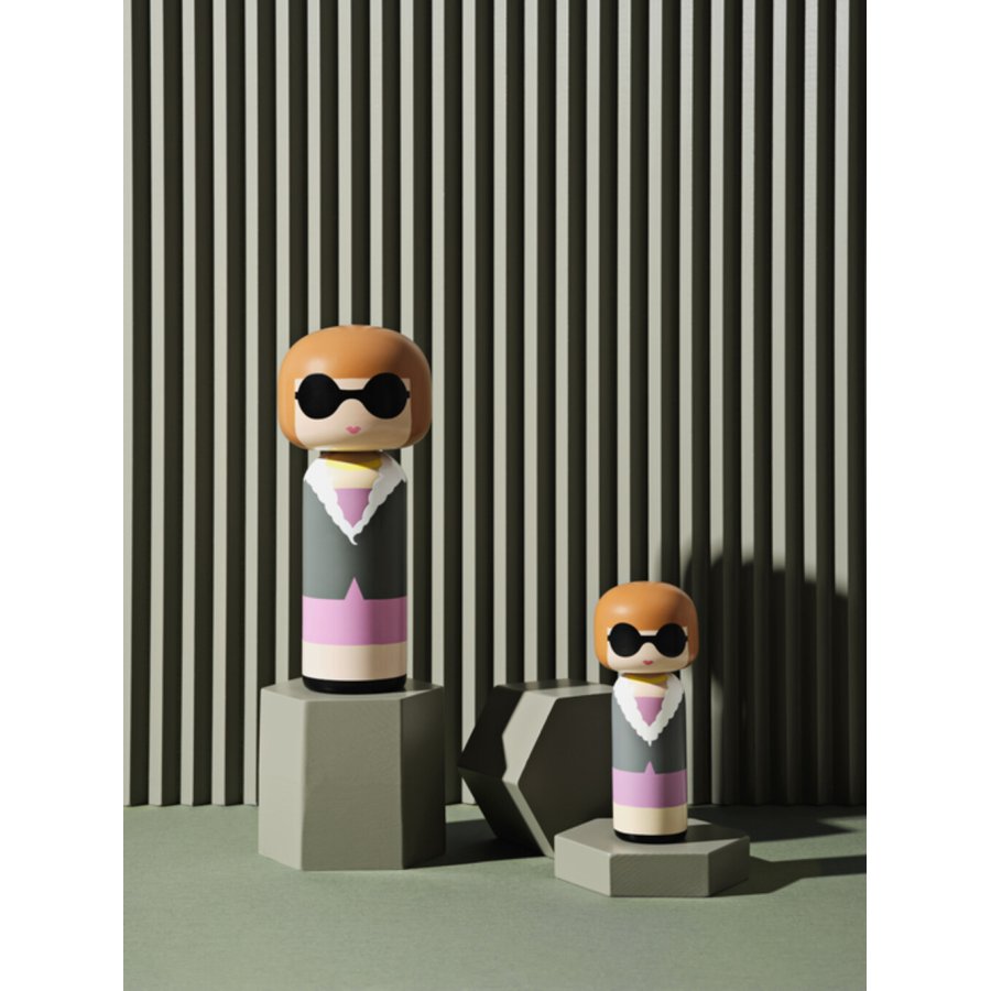 Lucie Kaas Kokeshi Anna H14.5 cm, Malet Tr