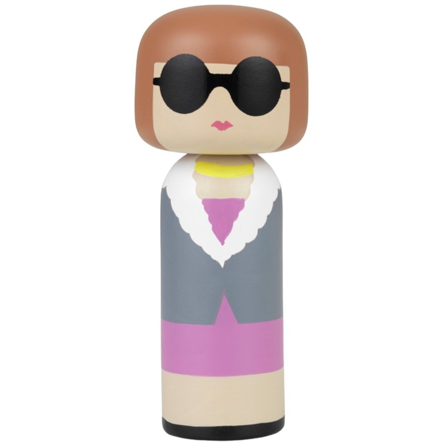 Lucie Kaas Kokeshi Anna H14.5 cm, Malet Tr