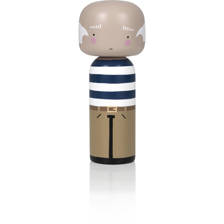 Lucie Kaas Kokeshi Pablo H14.5 cm, Malet Tr