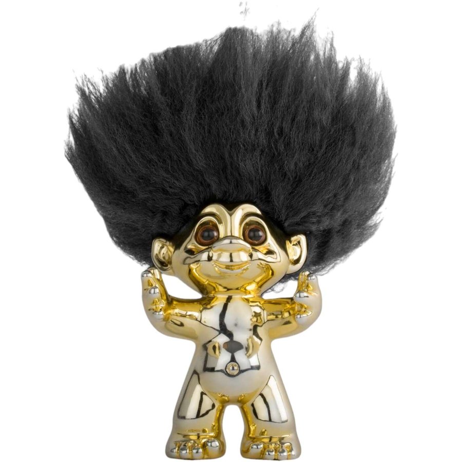 Lykketrold Good Luck Troll 9 cm, Messing