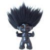 Lykketrold Good Luck Troll 9 cm, Mattschwarz