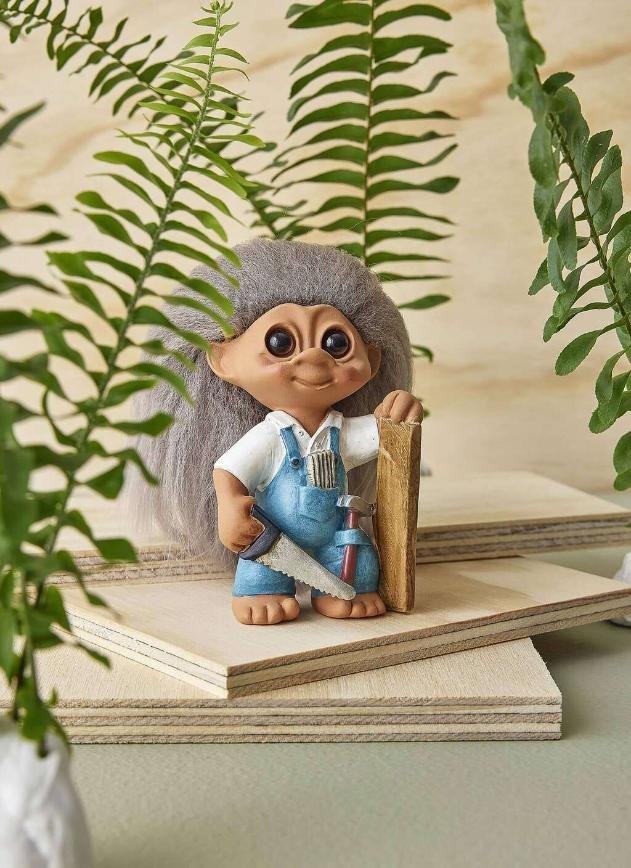 Lykketrold Good Luck Troll 9 cm, Zimmermann