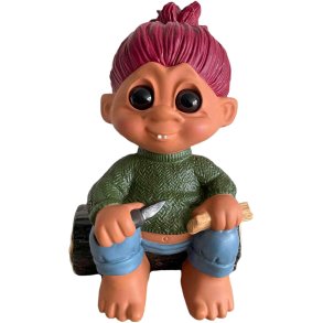 Lykketrold Die Familie Grandam Good Luck Troll H50 cm, Großer Bruder