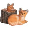 Lykketrold Die Familie Grandam Good Luck Troll Fuchs mit Jungen H5 cm