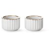 Lyngby Stagen 5cm Hvid Guldkant 2-Pak