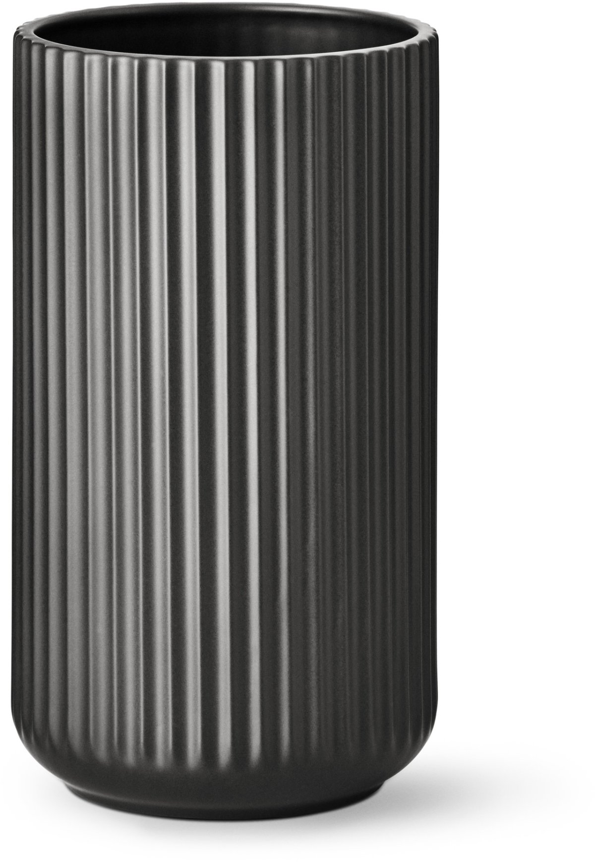 Lyngby Vasen 25cm Mat Sort Lyngby Porcelæn Vaser WWW.HJEM.DK ApS