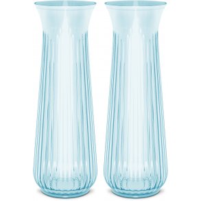 Lyngby Vandkaraffel 1 L. Bl� Glas 2Pk.