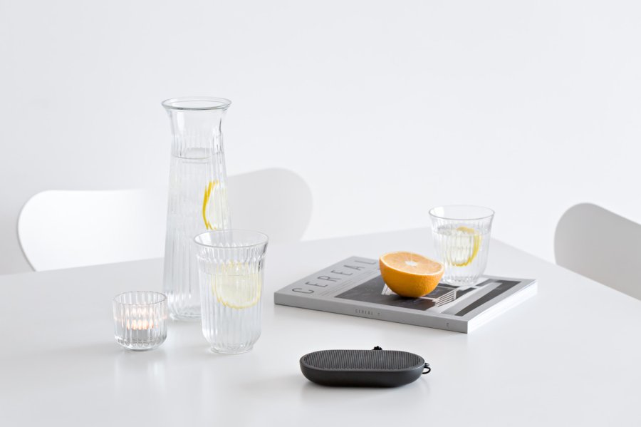 Lyngby Vandkaraffel 1 L. Klart Glas 2Pk.