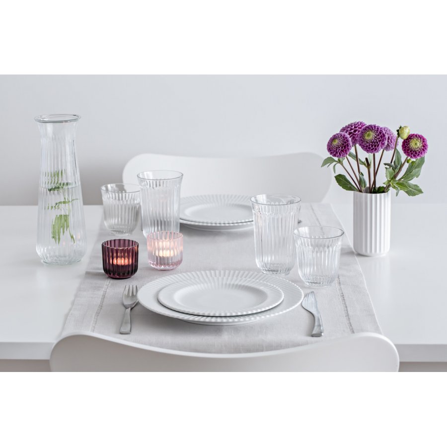 Lyngby Vandkaraffel 1 L. Klart Glas 2Pk.